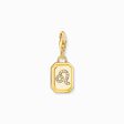 Charm de plata con ba&ntilde;o de oro del signo del Zodiaco Leo con piedras de la colección Charm Club en la tienda online de THOMAS SABO